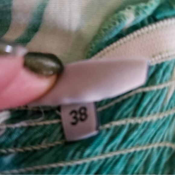 Beach Time Tropical Green Leaf Print Women's Medium Skirt - Picture 2 of 7